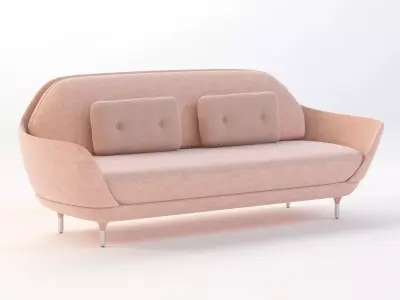 Fritz Hansen Favn Upholstered Sofa 3D model