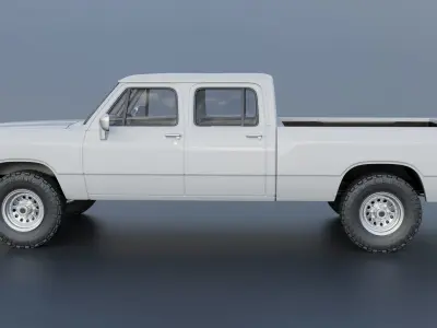 Dodge Ram W350 Crew Cab 1985  3D print model