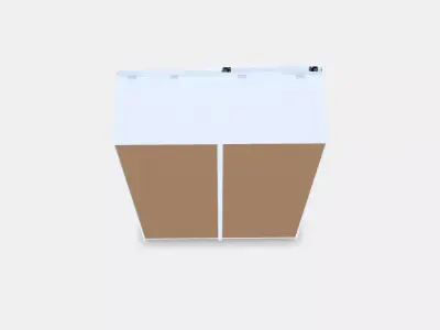 PAX - HASVIK Wardrobe combination Low-poly 3D model