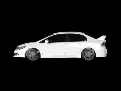 Honda Civic 2012 Mugen RR 3D model