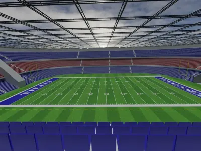 Tennessee Titans - American Football Stadium Low-poly 3D model