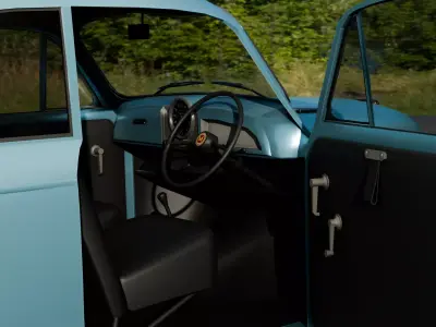 Morris Minor 1000 Low-poly 3D model