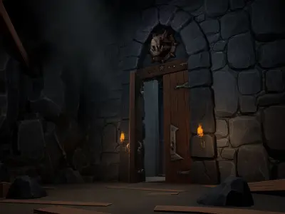 Stylized Dungeons - 3D Low Poly Pack for Unity and Unreal Engine Low-poly 3D model