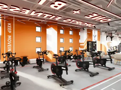 Fitness Center Gym  3D model