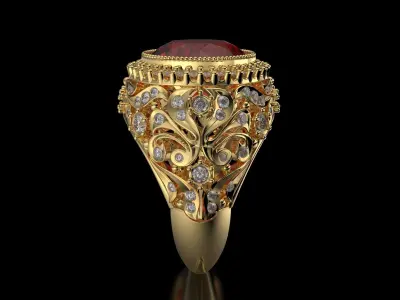 LUXURY RING  3D print model