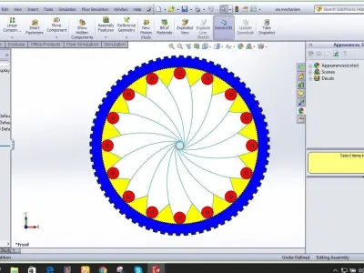 diaphragm colorful circle 3D model