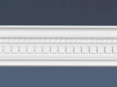 Decorative Crown Molding 3D model 10