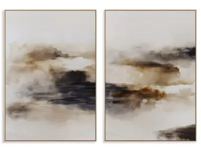 Abstract Painting Frame set 3D model 332