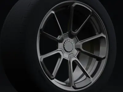 TSW Sonoma Aftermarket Wheel Low-poly 3D model