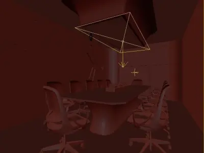 3D model of modern conference room 3D model