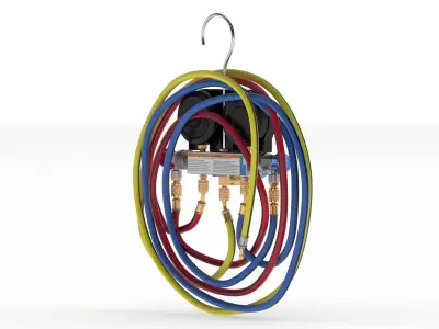 Garage Air Conditioning System Manifold  3D model