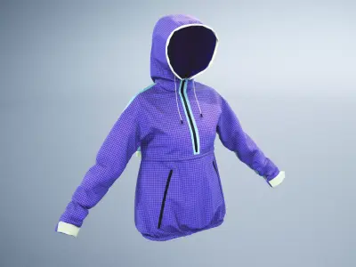 Nike Sport Jacket PBR Low-poly 3D model