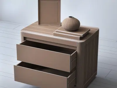 RH MARTENS 30in CLOSED NIGHTSTAND 3D model