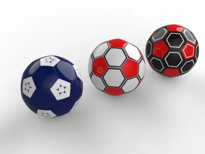 SOCCER BALLS 3D model get