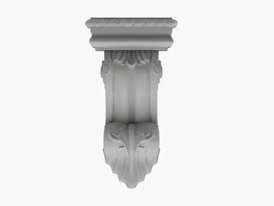 Scroll Corbel 38  3D model