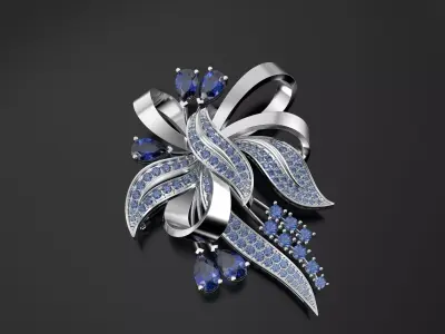 Flower pendant 3D print model shop