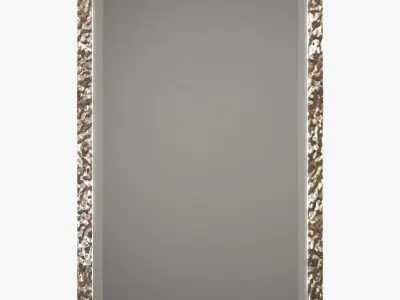 Uttermost alshon metallic silver mirror 3D model purchase