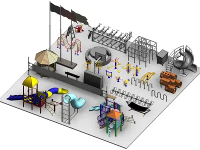 Park Revit Family Parameter 3D model