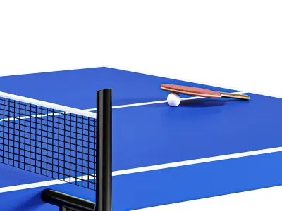 Ping Pong Tennis Table 3D model