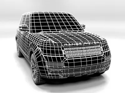 LAND ROVER RANGE LOWPOLY Low-poly 3D model