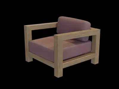 Veroda Angle Sofa 03 Low-poly 3D model