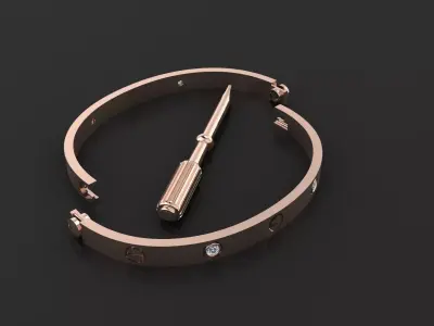 LOVE BRACELET High Quality 3D Model printing model 3D print model