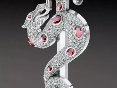  Snake Dragon Sword 3D print model