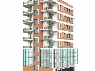Mixed Use Building 2 Free 3D model