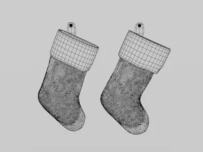 Christmas Stockings 3D model