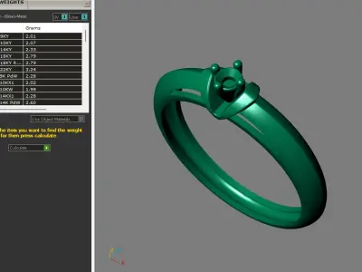 Rings for Women Womens Rings Stone Ring Ready STL 3DM Models  3D print model 15