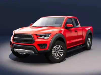 Realistic Car HD 04 Low-poly 3D model