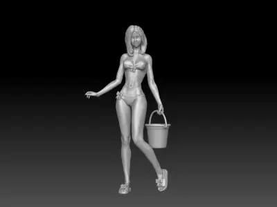 car wash girl 2025 4 3D print model