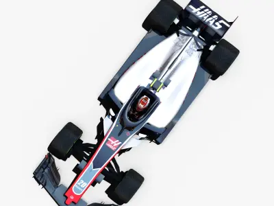 Haas VF18 Low-poly 3D model