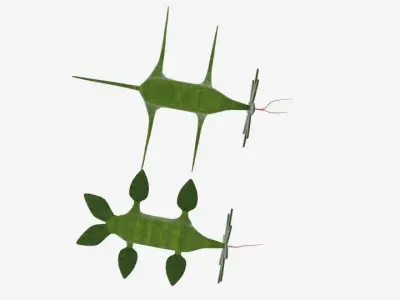  Crawling Monster Flower  Low-poly 3D model