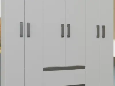 Simple Wardrobe  Free 3D model