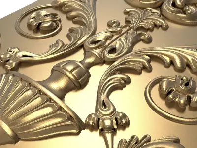  decorative pattern ready for 3D printing 3D model 345