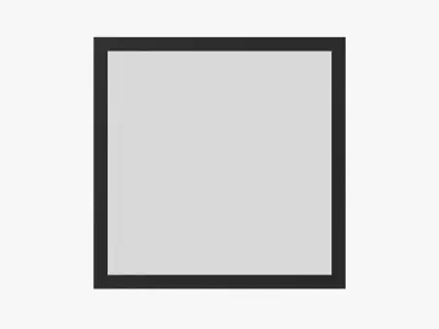 Wooden Frame Mockup 01 3D model