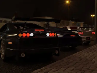 JDM japan car city  3D Model Pack