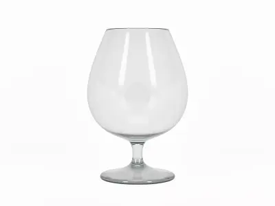 Cognac Balloon Glass Low-poly 3D model