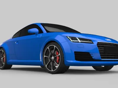 Audi TT Game-Ready Model Low-poly 3D model