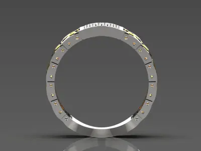 Luxury man Rolex design diamond ring model ror0026 3D print model