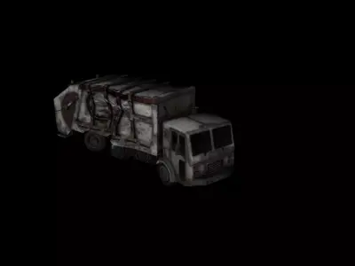 Vehicles GarbageTruck Destroy 3D model