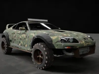 Toyota Supra MK 4 Camo 3D model
