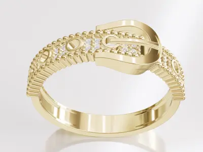 Jewelry Diamond Ring Model RG26 Free 3D print model