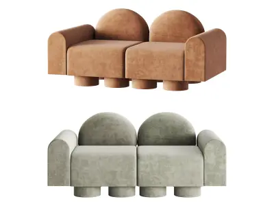 MILLESIME 2P SOFA 3D model