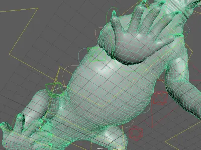 Uromastyx-Lizard Low-poly 3D model