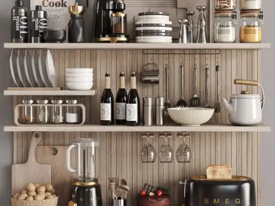 kitchen accessories N060 3D model
