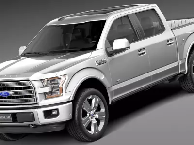 F-150 Crew Cab Limited 2016 3D model