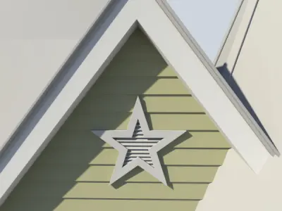 Gable Vent Style 2 3D model