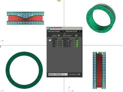 FASION UNIK RING 3D model purchase